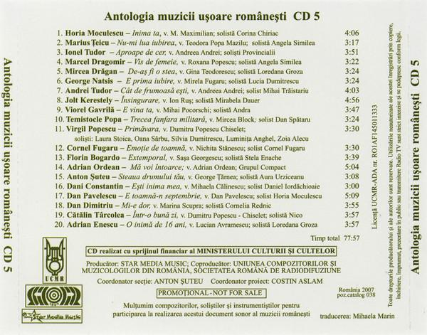 Muzică Ușoară Românească 5 Romanian Pop Music (Antologia Muzicii Ușoare Românești CD 5) [2]