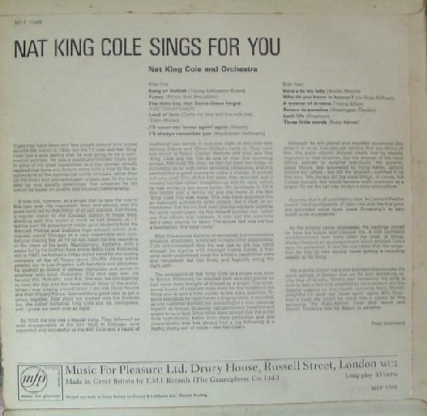 Nat King Cole - Nat King Cole Sings For You [2]