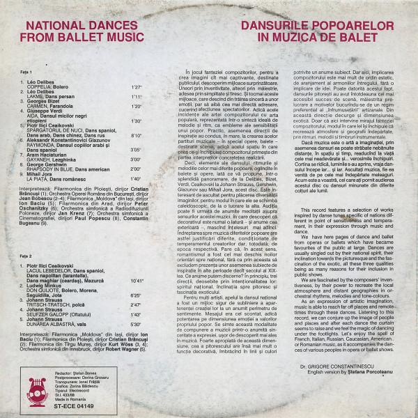 National Dances From Ballet Music = Dansurile Popoarelor In Muzica De Balet [2]