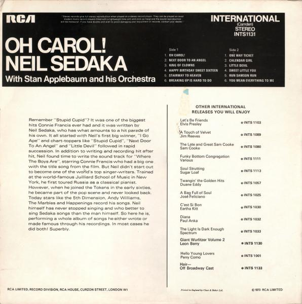 Neil Sedaka - Oh Carol, (Disc Vinil) [2]