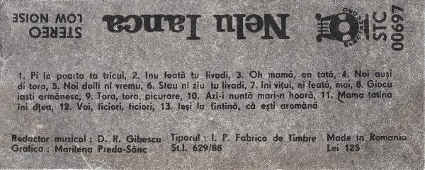 Nelu Ianca - Pi La Poarta Ta Trîcui (Caseta Audio) [2]