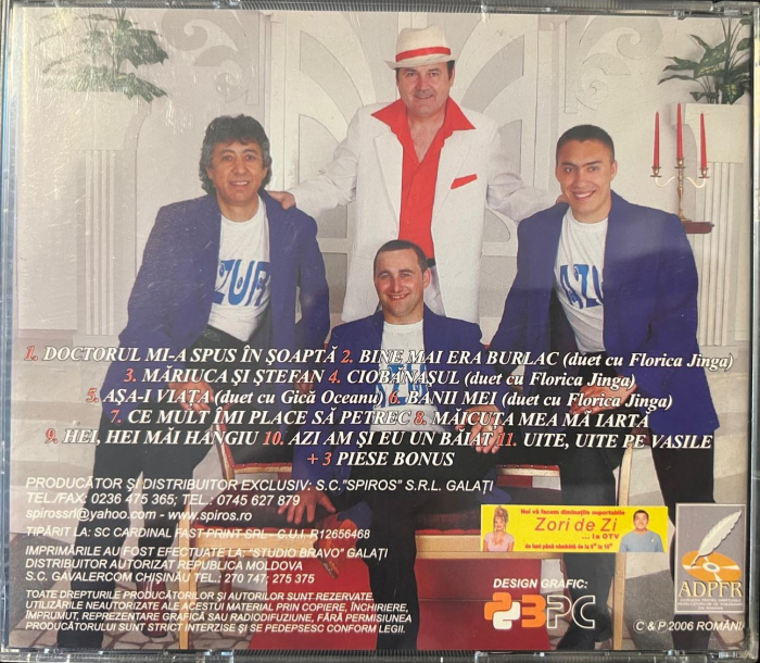Nelu Vlad Si Formatia Azur* – Ce Mult Îmi Place Să Petrec (CD) [2]