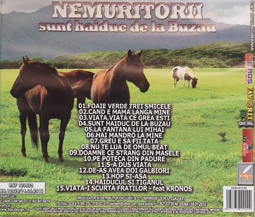 Nemuritorii - Sunt Haiduc De La Buzau (CD) [2]