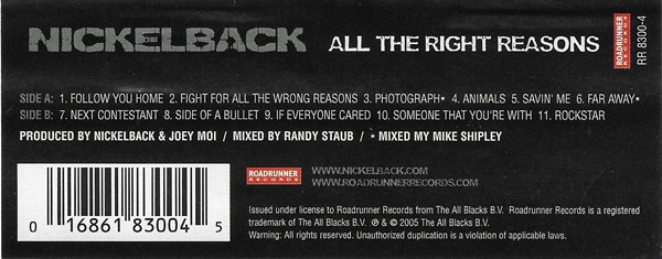 Nickelback – All The Right Reasons (CASETA) [2]