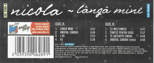 Nicola - Lângă Mine, (Casetă Audio) [2]