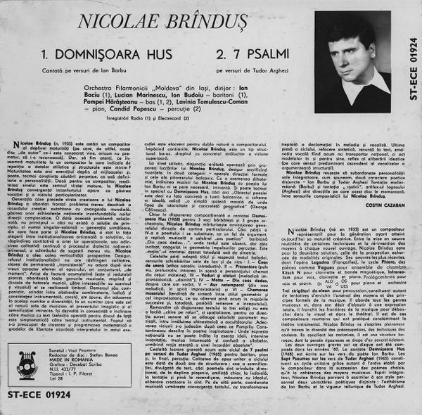 Nicolae Brînduș - Domnișoara Hus / 7 Psalmi [2]