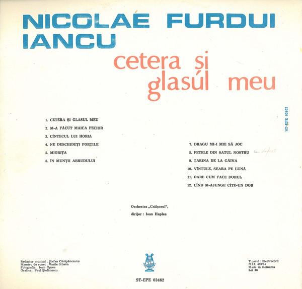 Nicolae Furdui Iancu - Cetera Și Glasul Meu, (Disc Vinil) [2]