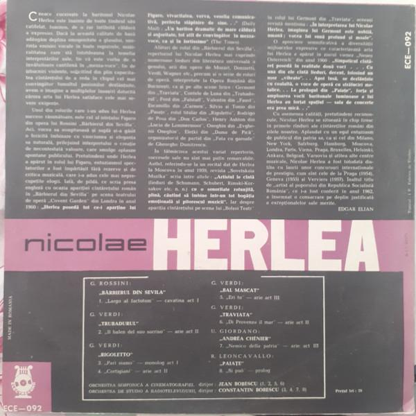 Nicolae Herlea - Arii Din Opere : Bărbierul Din Sevilla / Trubadurul / Rigoletto / Bal Mascat / Traviata / Andrea Chénier / Paiațe [2]