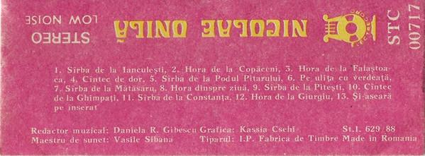 Nicolae Onilă - Sîrba De La Ianculești (Caseta Audio) [2]