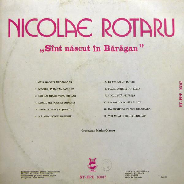 Nicolae Rotaru - Sînt Născut În Bărăgan, (Disc Vinil) [2]