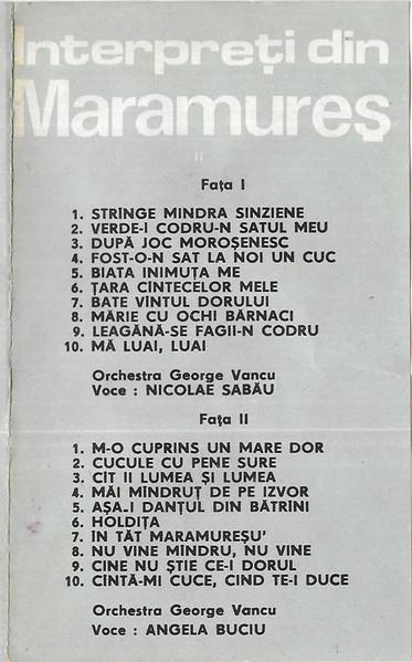 Nicolae Sabău - Interpreți Din Maramureș II, (Casetă Audio) [2]