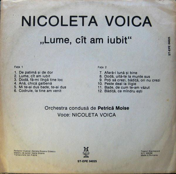 Nicoleta Voica - Lume, Cît Am Iubit [2]