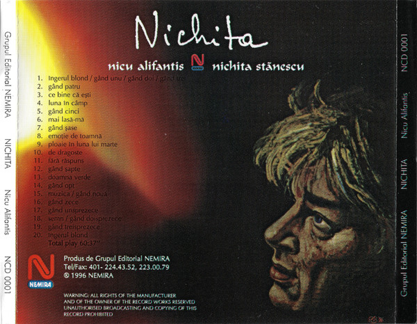 Nicu Alifantis, Nichita Stănescu – Nichita (CD) [2]