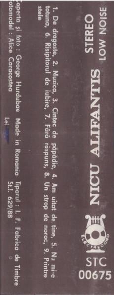 Nicu Alifantis - Risipitorul De Iubire, (Casetă Audio) [2]