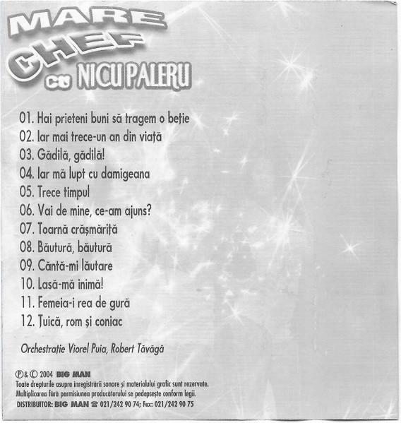 Nicu Paleru - Mare Chef Cu Nicu Paleru (Caseta Audio) [2]