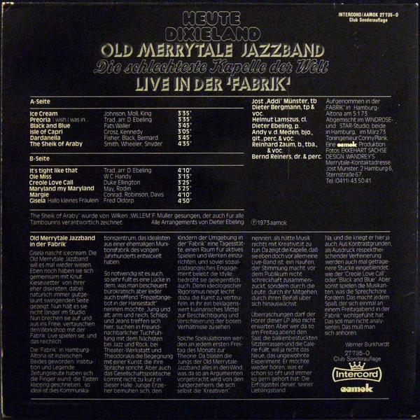 Old Merry Tale Jazzband - Heute Dixieland - Die Schlechteste Kapelle Der Welt Live In Der 'Fabrik' (Disc Vinil) [2]