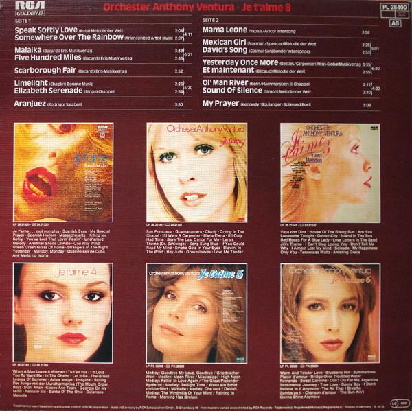Orchester Anthony Ventura - Je T'aime 8  (Disc Vinil) [2]