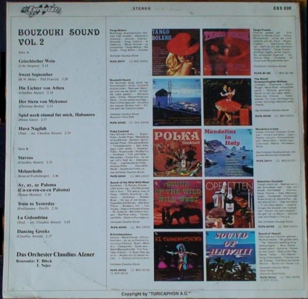 Orchester Claudius Alzner - Bouzouki Sound Vol. 2 (Disc Vinil) [2]