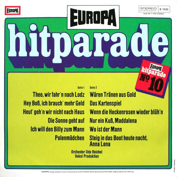 Orchester Udo Reichel - Europa Hitparade 10 (Disc Vinil) [2]