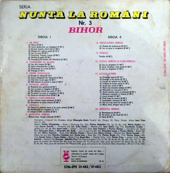 Orchestra "Crișana" Din Oradea - Nunta La Români / Noces En Roumanie / Wedding In Romania: Bihor [2]