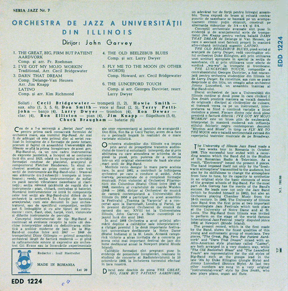 Orchestra De Jazz A Universității Din Illinois* , Dirijor : John Garvey – Orchestra De Jazz A Universității Din Illinois (VINIL) [2]