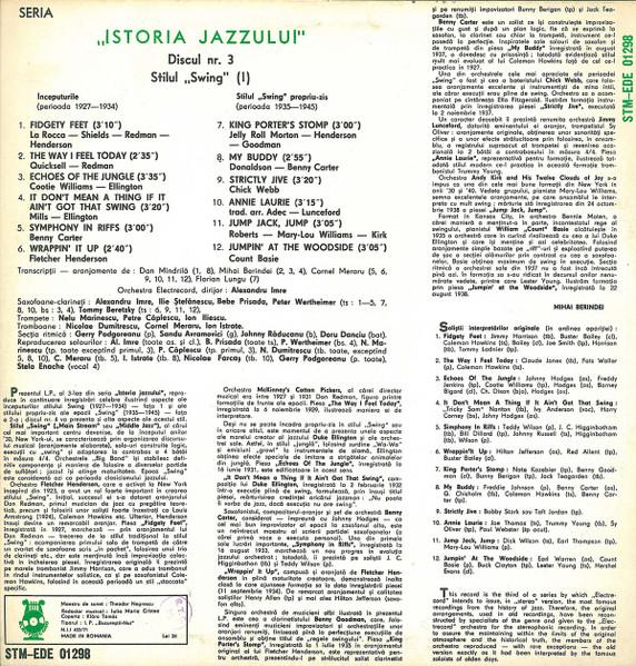Orchestra Electrecord - Stilul "Swing" (I) (Disc Vinil) [2]