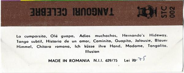 Orchestra Electrecord - Tangouri Celebre, (Casetă Audio) [2]