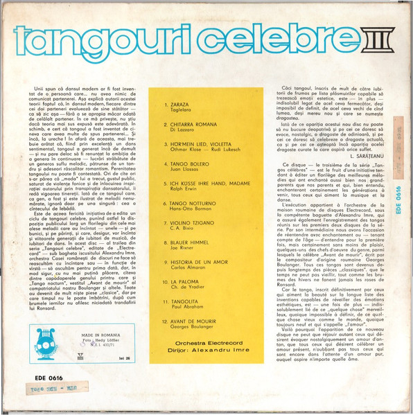 Orchestra Electrecord – Tangouri Celebre III [2]