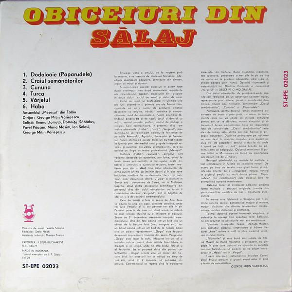 Orchestra Meseșul - Obiceiuri Din Sălaj (Disc Vinil) [2]