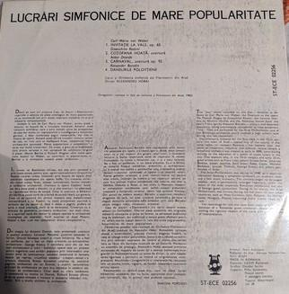 Orchestra Simfonică A Filarmonicii Din Arad - Lucrări Simfonice De Mare Popularitate [2]
