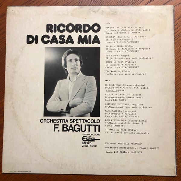 Orchestra Spettacolo Franco Bagutti - Ricordo Di Casa Mia, (Disc Vinil) [2]