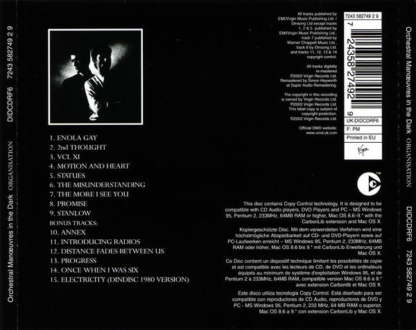 Orchestral Manoeuvres In The Dark - Organisation, (CD) [2]