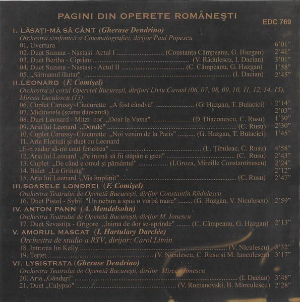 Pagini Din Operete Românești [2]