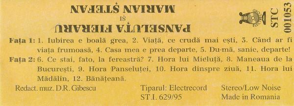 Panseluța Fieraru - Viață, Ce Crudă Mai Ești, (Casetă Audio) [2]