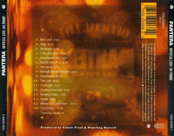 Pantera - Official Live: 101 Proof (CD) [2]