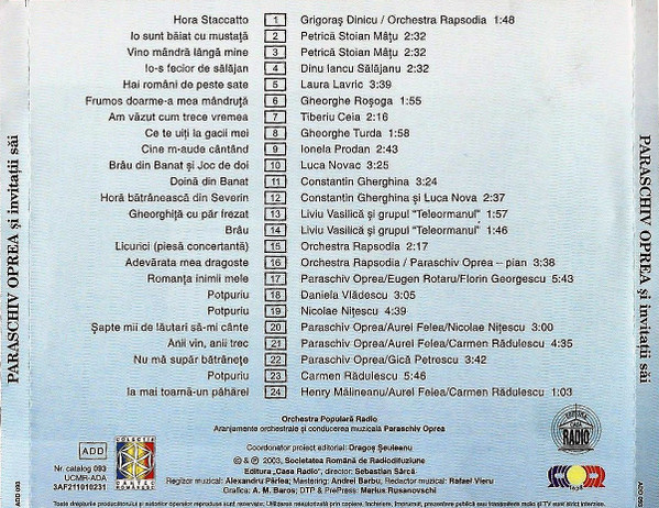 Paraschiv Oprea Și Invitații Săi (CD) [2]