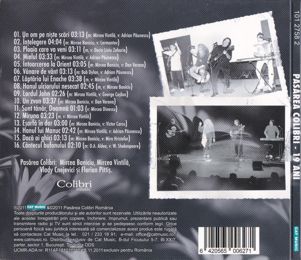 Pasărea Colibri – 19 Ani (CD) [2]