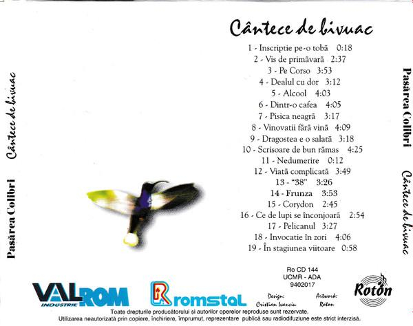 Pasărea Colibri - Cântece De Bivuac (CD Audio) [2]