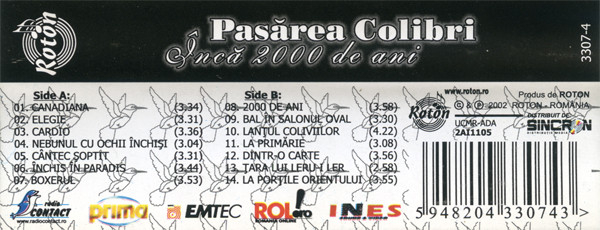 Pasărea Colibri - Încă 2000 De Ani , (Casetă Audio) [2]