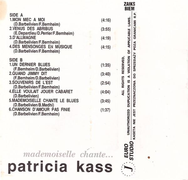 Patricia Kaas - Mademoiselle Chante..., (Casetă Audio) [2]
