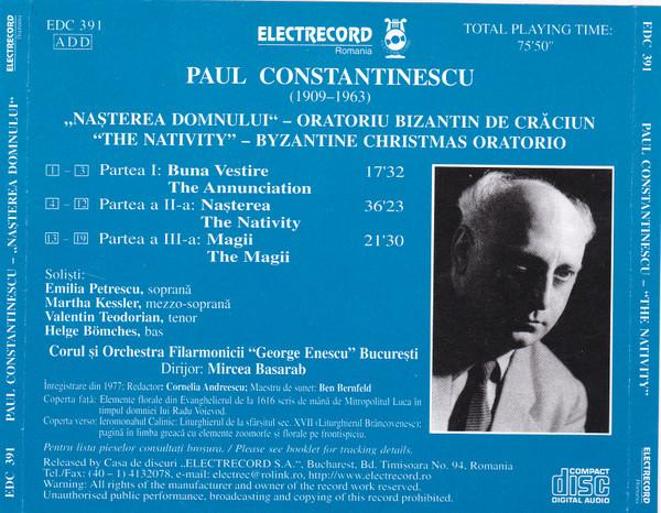 Paul Constantinescu - "Naşterea Domnului" (Oratoriu Bizantin de Crăciun) = "The Nativity" (Byzantine Christmas Oratorio) [2]