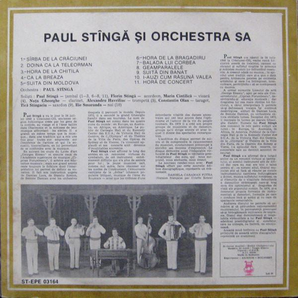 Paul Stîngă  - Paul Stîngă Și Orchestra Sa (Disc Vinil) [2]