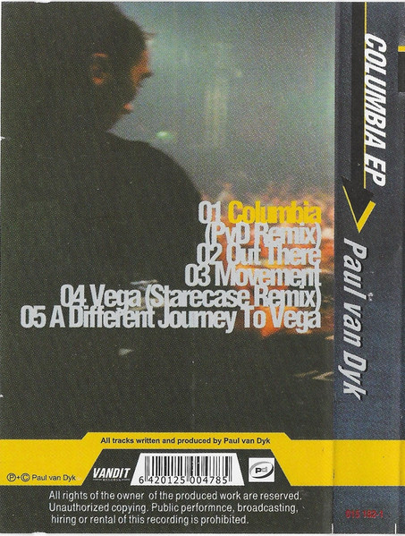 Paul van Dyk – Columbia EP (CASETA) [2]