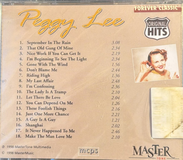 Peggy Lee - Original Hits (CD) [2]