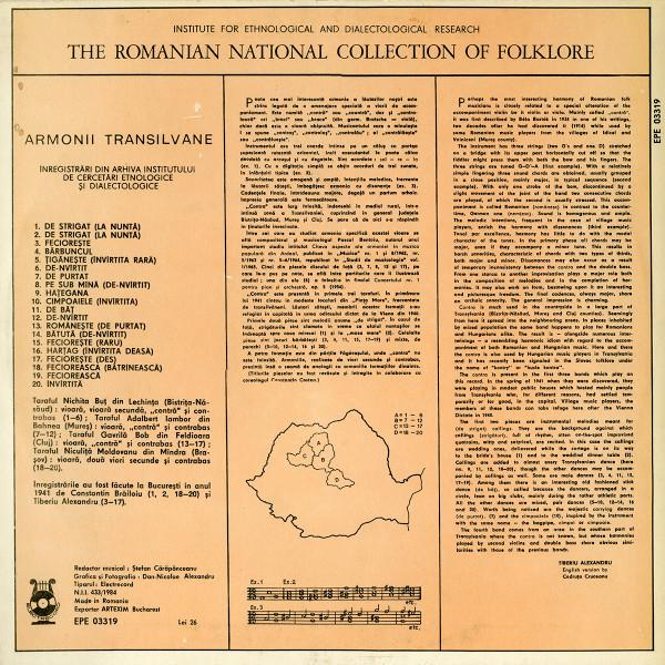 Performers In The Past : Transylvanian Harmonies / Armonii Transilvane [2]