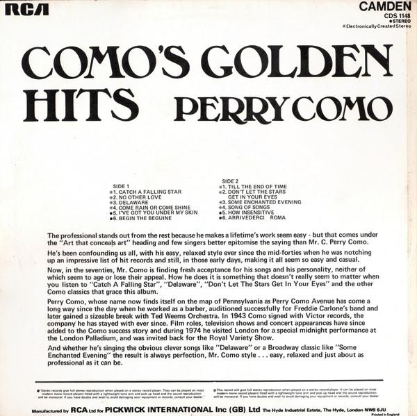 Perry Como - Como's Golden Hits, (Disc Vinil) [2]