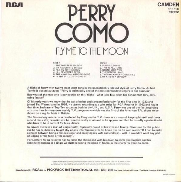 Perry Como - Fly Me To The Moon (Disc Vinil) [2]