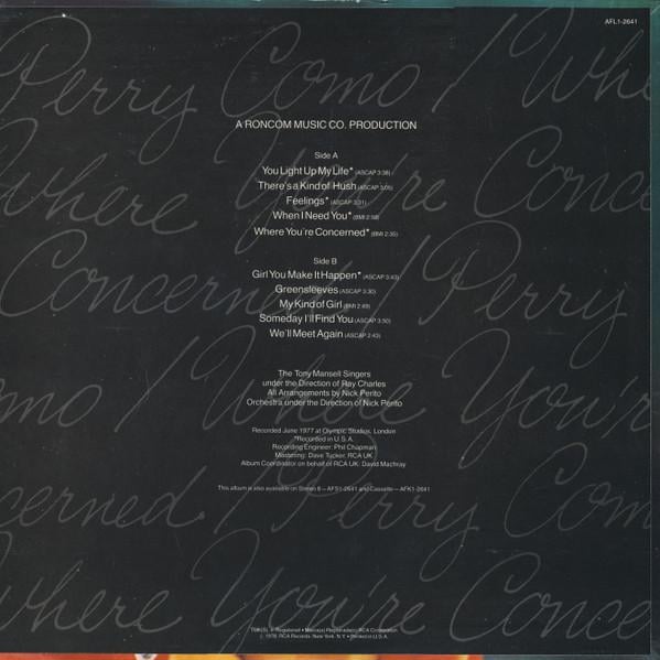 Perry Como - Where You're Concerned [2]