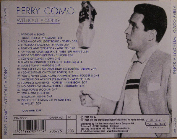 Perry Como – Withhout A Song (CD) [2]