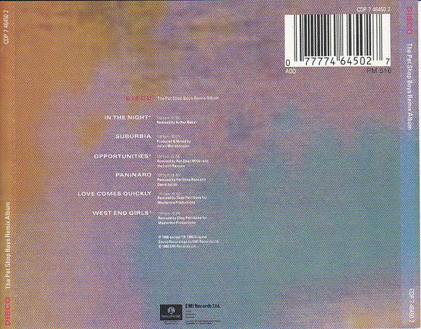 Pet Shop Boys - Disco (The Pet Shop Boys Remix Album) , (CD) [2]
